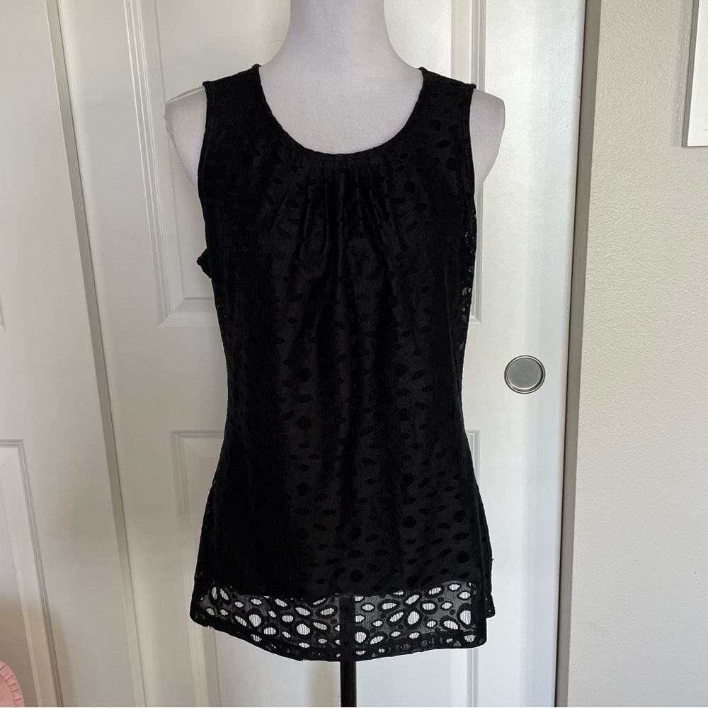 Banana republic Black Lace Tank Too size Medium - Picture 11 of 11